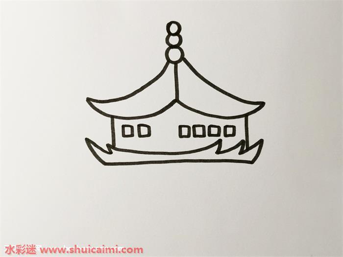 黄鹤楼怎么画 黄鹤楼简笔画简单彩色