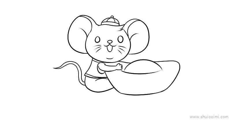 吉祥鼠儿童画怎么画 吉祥鼠简笔画顺序