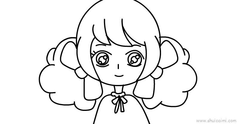 脑袋少女儿童画怎么画 脑袋少女简笔画画法