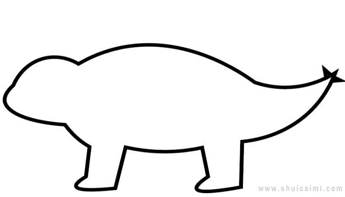 剑龙简笔画怎么画 剑龙简笔画简单