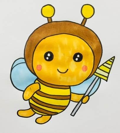 简笔画蜜蜂 简笔画蜜蜂采蜜