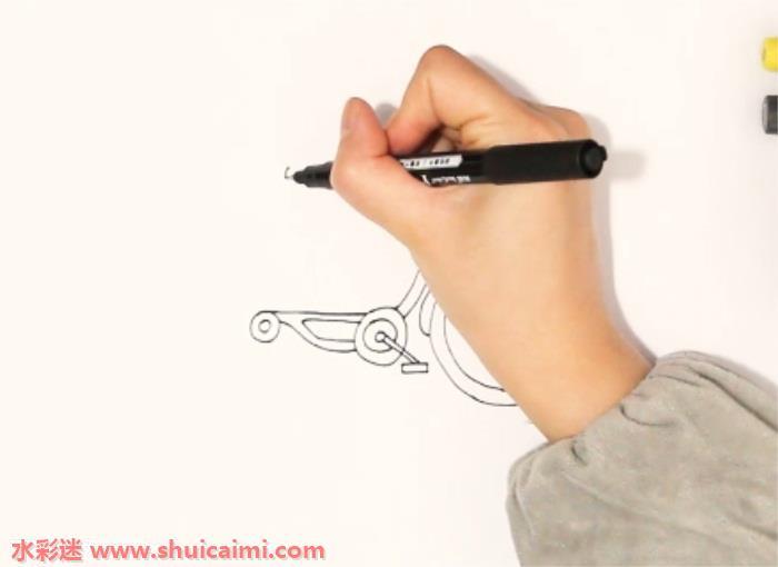 小黄车怎么画 小黄车简笔画漂亮卡通