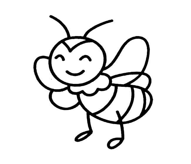 蜜蜂简笔画图片大全 勤劳的小蜜蜂简笔画图片大全