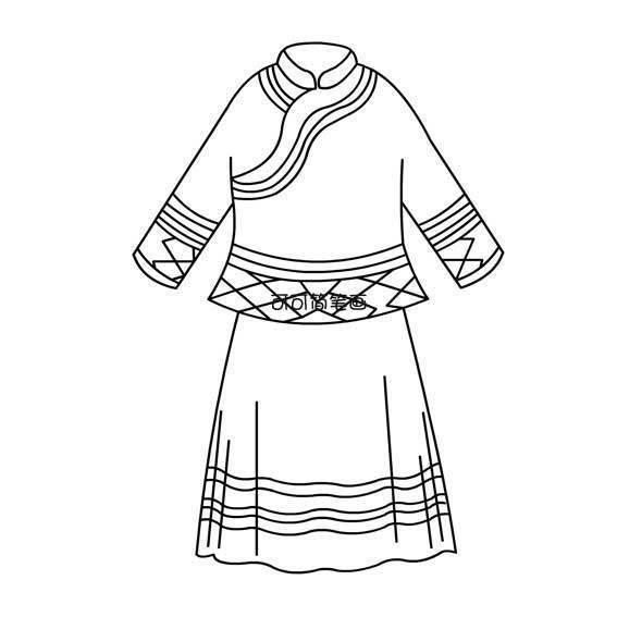 服饰简笔画 服饰简笔画彩色