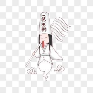 中元节黑板报简笔画 黑板报中元节设计图案大全