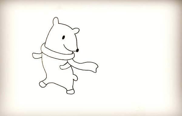 北极熊简笔画 北极熊简笔画简单又漂亮