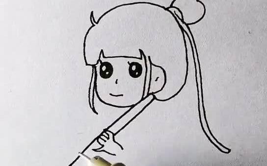 小女孩简笔画 小女孩简笔画漂亮可爱