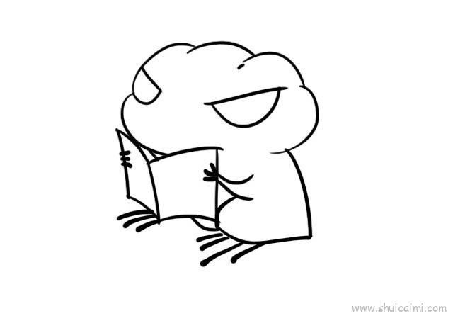 旅行青蛙儿童画怎么画 旅行青蛙简笔画顺序