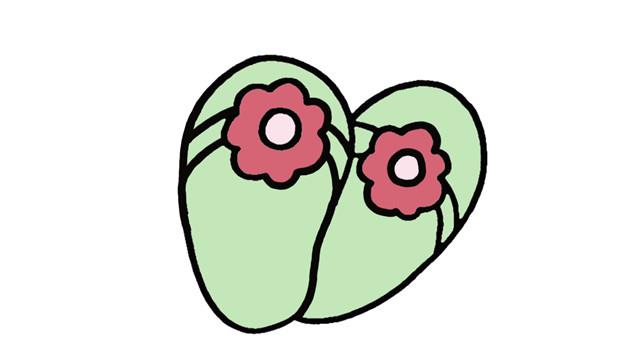 凉鞋简笔画怎么画 凉鞋简笔画步骤