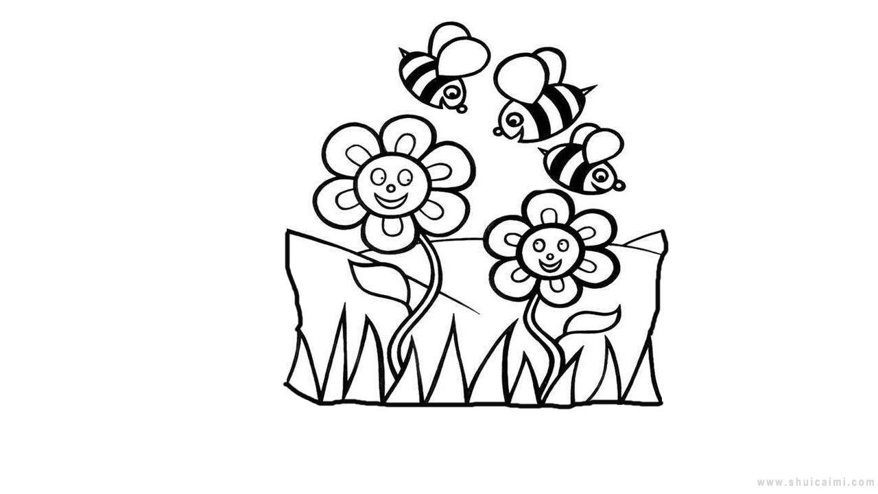 春花图简笔画怎么画 春花图简笔画好看