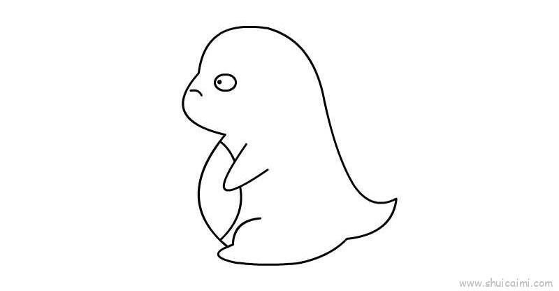 超级可爱小恐龙儿童画怎么画 超级可爱小恐龙简笔画图片