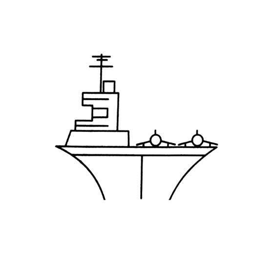 航空母舰简笔画 航空母舰简笔画怎么画又帅气