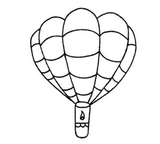 热气球简笔画 热气球简笔画图片