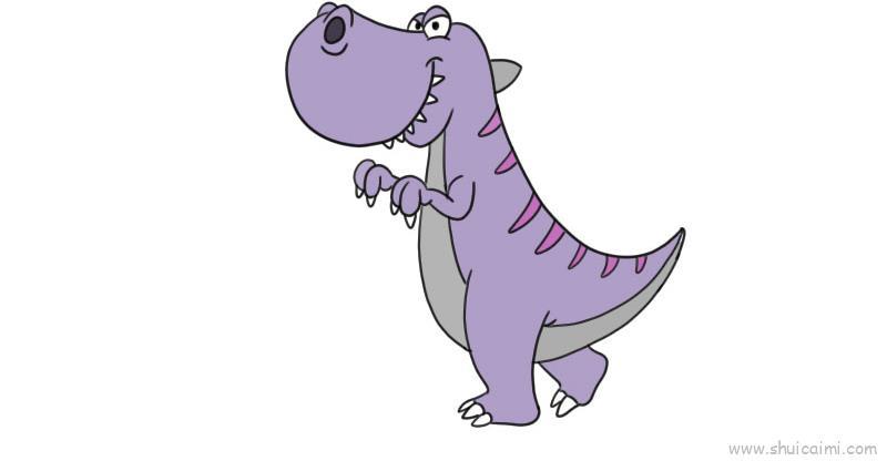 恐龙儿童画怎么画 恐龙简笔画好看