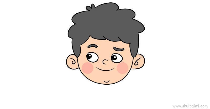 人头儿童画怎么画 人头简笔画画法