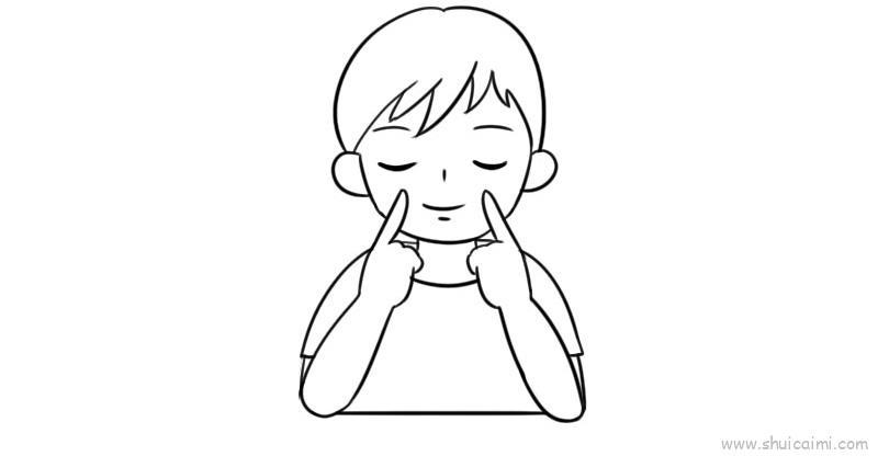 保护眼睛儿童画怎么画 保护眼睛简笔画顺序