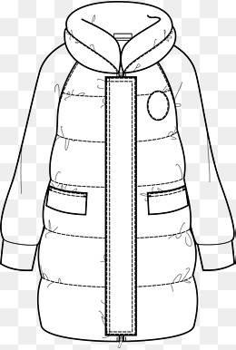 外套简笔画 外套简笔画涂色