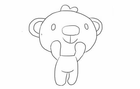 小熊简笔画图片可爱 小熊简笔画图片可爱带颜色