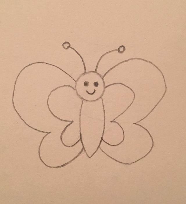 蝴蝶简笔画 蝴蝶简笔画彩色