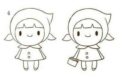 人物简笔画女孩 人物简笔画女孩全身学生