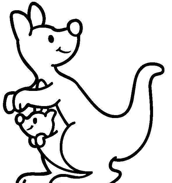 袋鼠的简笔画 袋鼠的简笔画图片