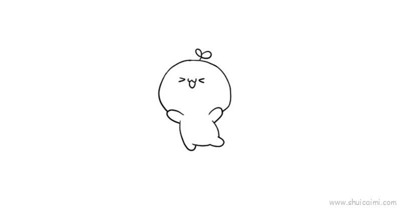 长颜草团子儿童画怎么画 长颜草团子简笔画图片大全