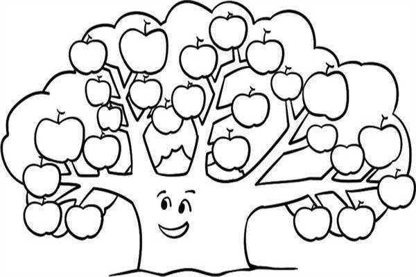 果树简笔画 果树简笔画彩色