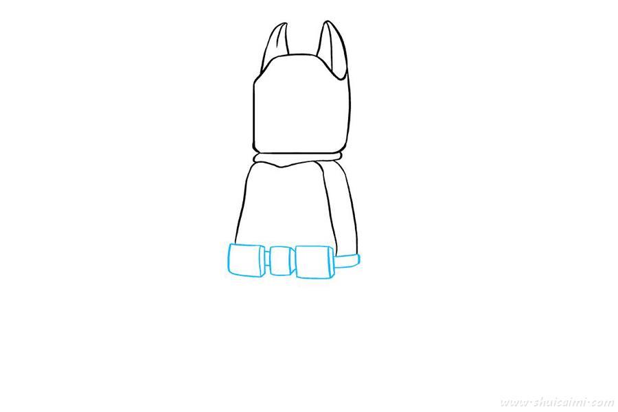 乐高蝙蝠侠怎么画 乐高蝙蝠侠简笔画简单好看带颜色