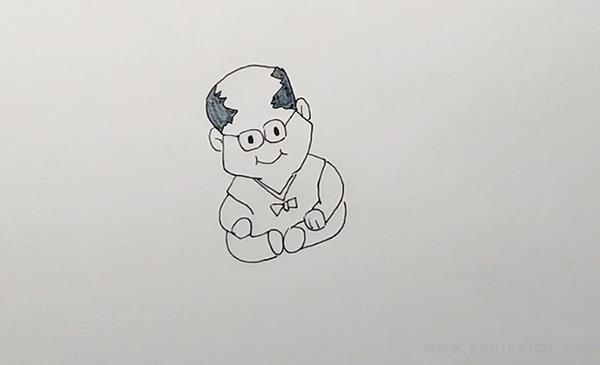 爷爷简笔画怎么画 爷爷简笔画画法