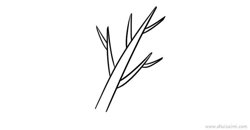 树枝儿童画怎么画 树枝简笔画简单