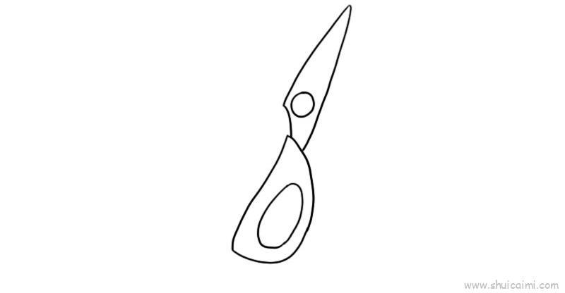 剪刀儿童画怎么画 剪刀简笔画简单