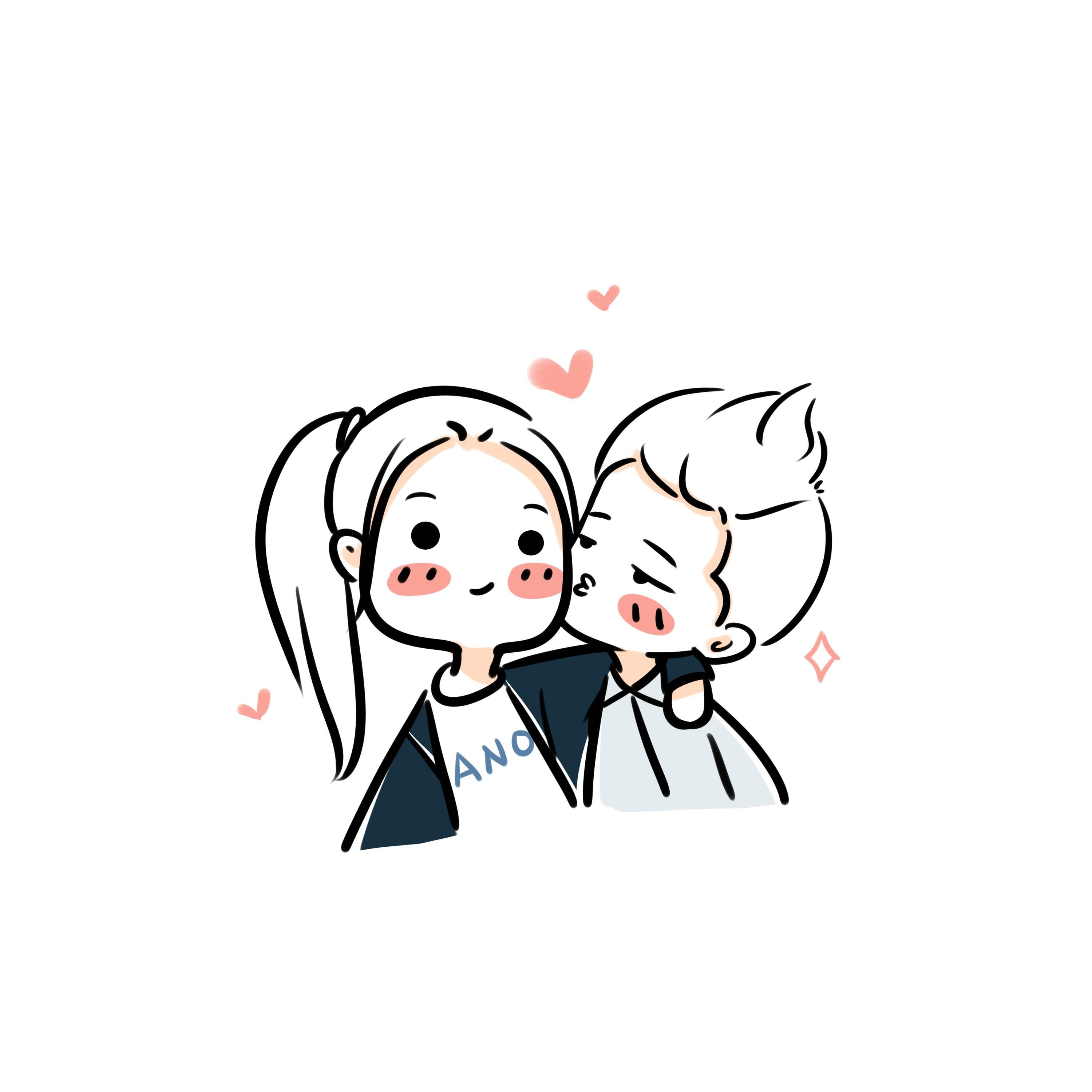 简笔画情侣 简笔画情侣小人