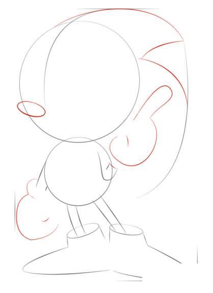 索尼克简笔画 刺猬索尼克简笔画