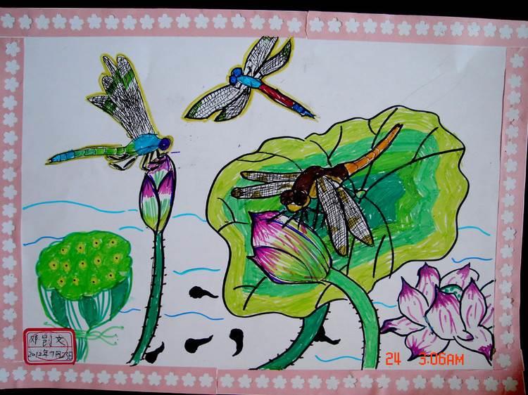 小荷才露尖尖角简笔画 小荷才露尖尖角简笔画彩色