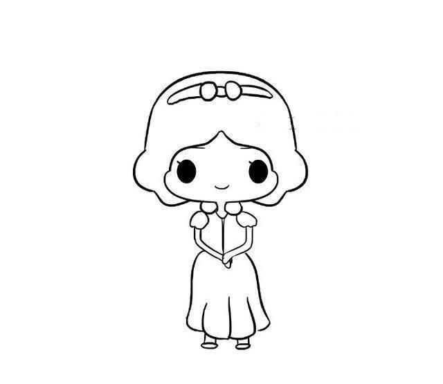 公主的简笔画图片大全 公主的简笔画图片大全带颜色