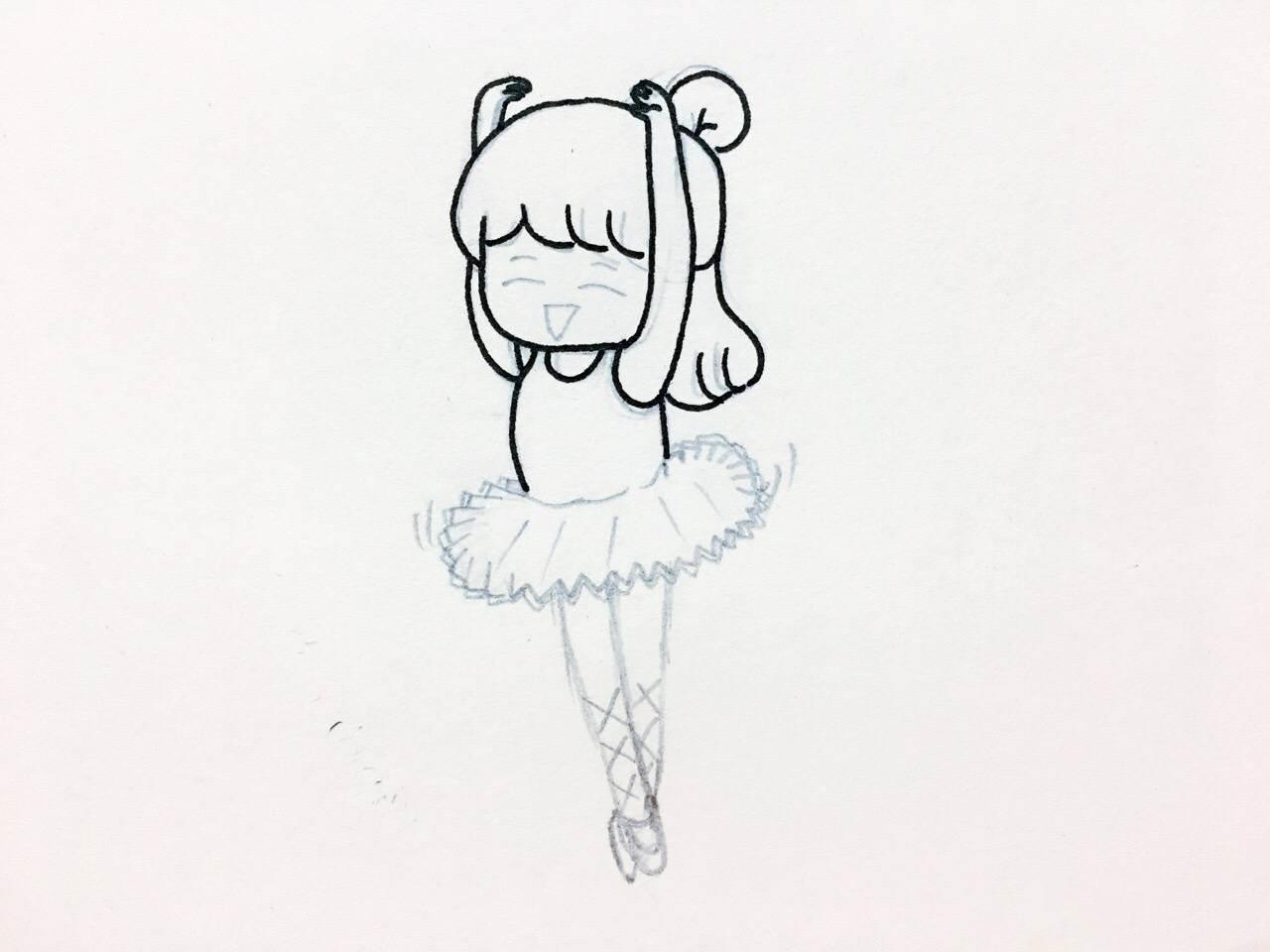 芭蕾舞简笔画图片大全 芭蕾舞简笔画女孩