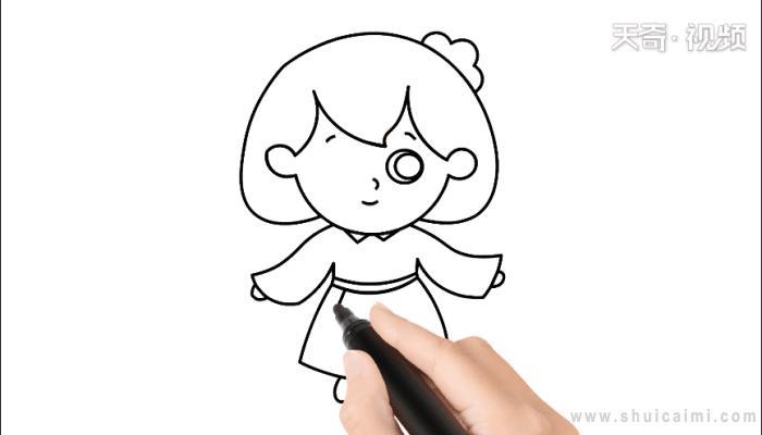 洋娃娃简笔画怎么画 洋娃娃简笔画图片大全