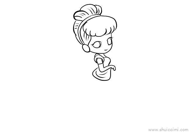 灰姑娘儿童画怎么画 灰姑娘简笔画简单