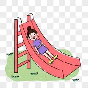 滑滑梯简笔画 滑滑梯简笔画儿童彩色