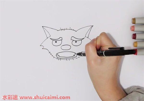 黄太狼怎么画 黄太狼简笔画画法