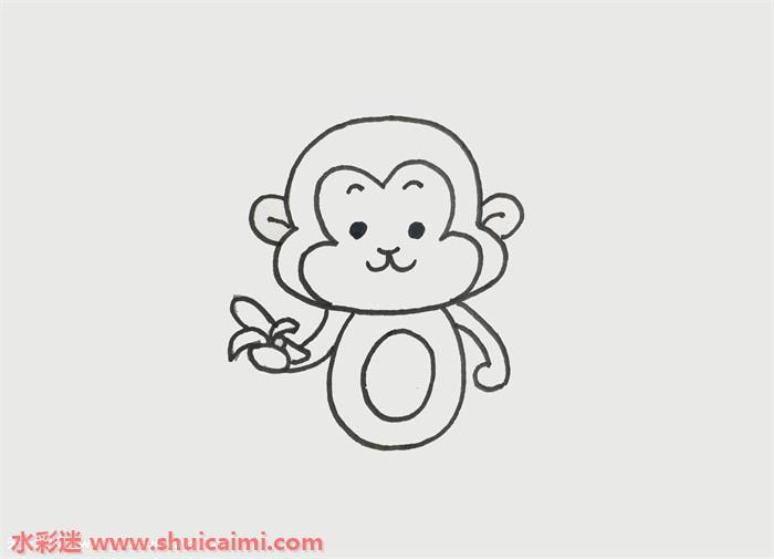 小猴子怎么画 小猴子简笔画简单又漂亮彩色