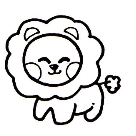 动漫动物简笔画图片大全 动漫动物简笔画呆萌可爱