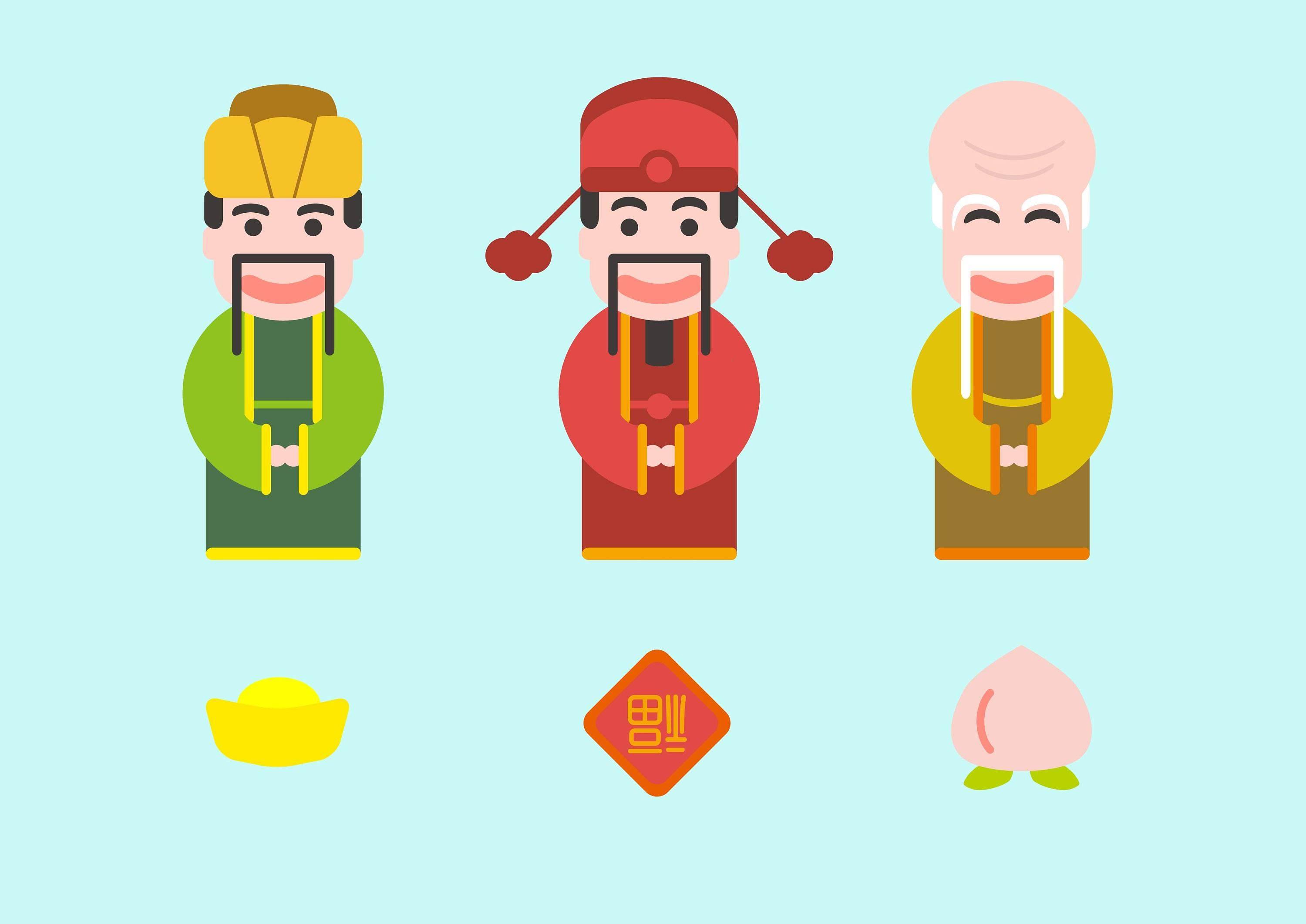 福禄寿简笔画怎么画 福禄寿简笔画怎么画