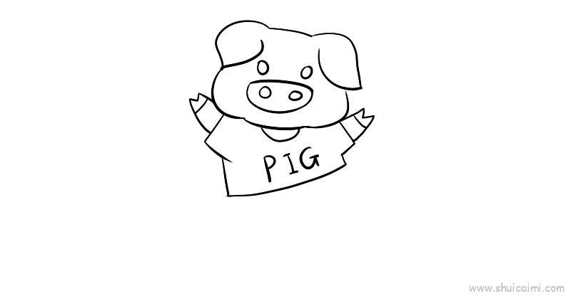猪儿童画怎么画 猪简笔画好看