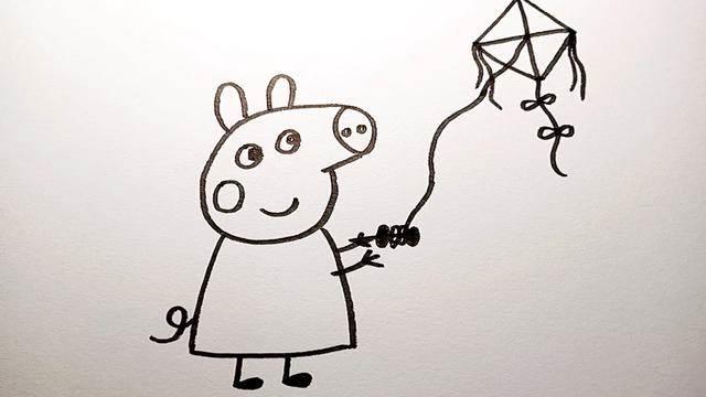 放风筝的小女孩简笔画 放风筝的小女孩简笔画既可爱又好看