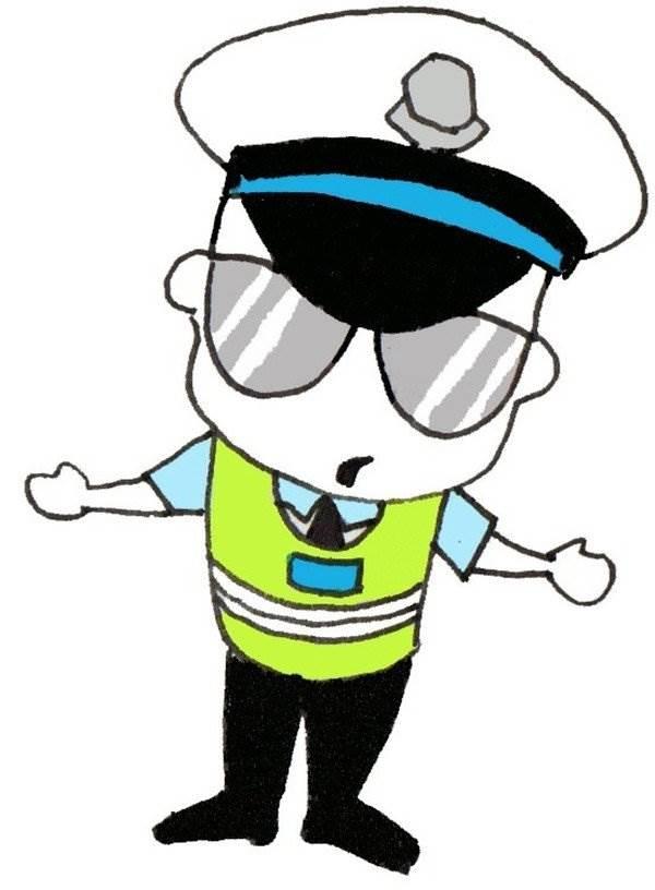 警察简笔画 警察简笔画图片大全