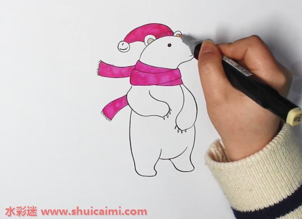 北极熊怎么画 北极熊简笔画漂亮卡通