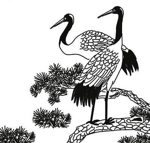 仙鹤简笔画 仙鹤简笔画简单又漂亮