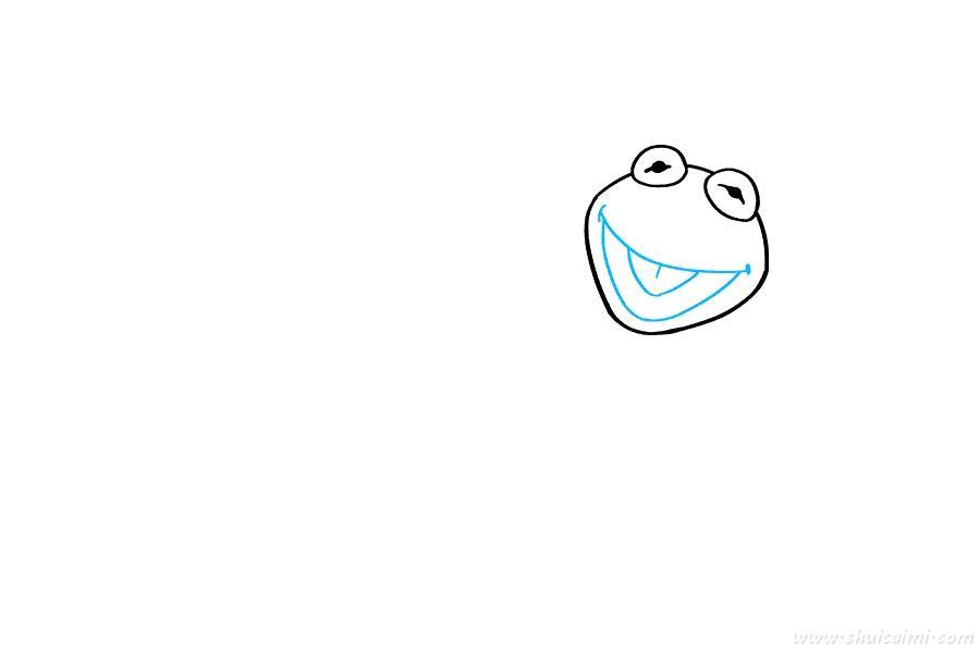 青蛙克米特怎么画 青蛙克米特简笔画简单又漂亮彩色