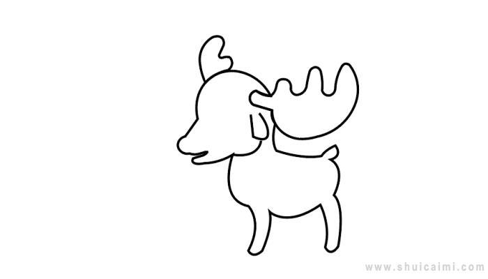圣诞驯鹿简笔画怎么画 圣诞驯鹿简笔画步骤